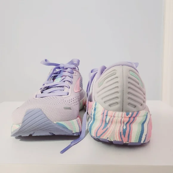 PASTEL Brooks Adrenaline GTS 22 EMPOWER Purple Pink 7.5 Running Shoes NWT Cute! - Picture 11 of 12